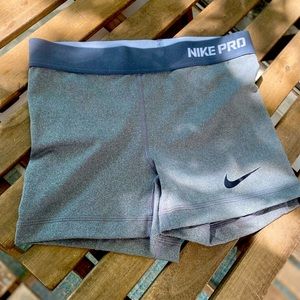Nike Pro Gray Spandex Booty Shorts